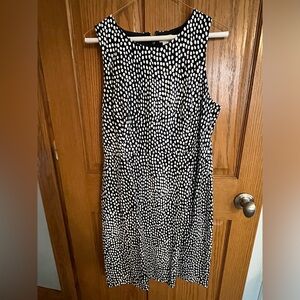 J. Crew black and white polka dot tailored dress. Size 10